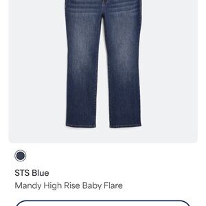 STS Blue Mandy High Rise Baby Flare Jeans